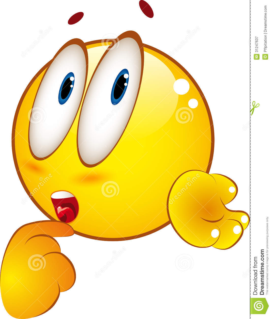 1106x1300 Confused Emoticon Royalty Free Stock Photography