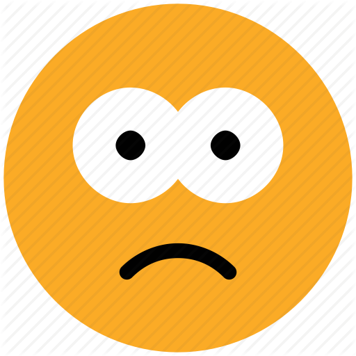 512x512 Bemused Face, Confused, Gaze Emoticon, Stare Emoticon Icon Icon