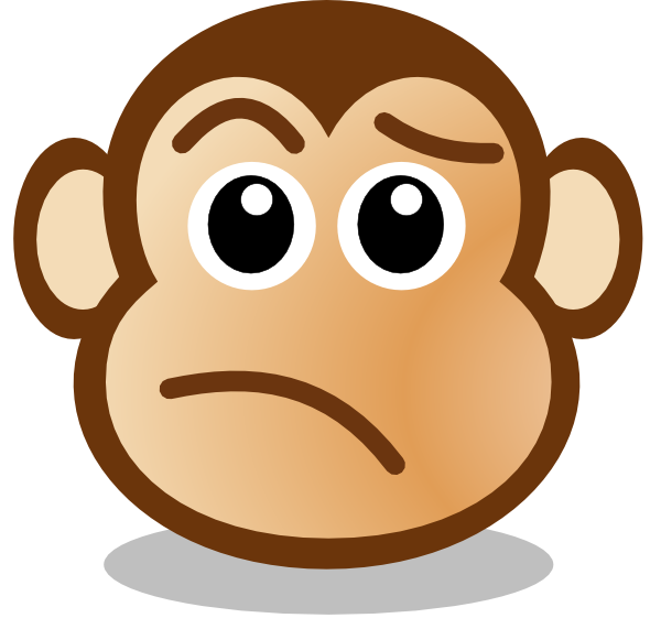 600x561 Monkey Face Clip Art
