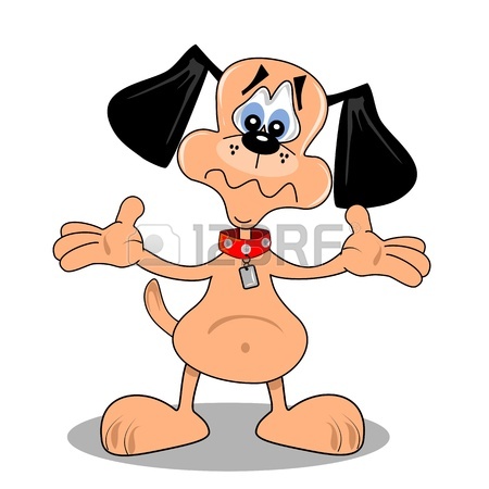 450x450 A Cartoon Dog With A Confused Puzzled Look On Face Royalty Free