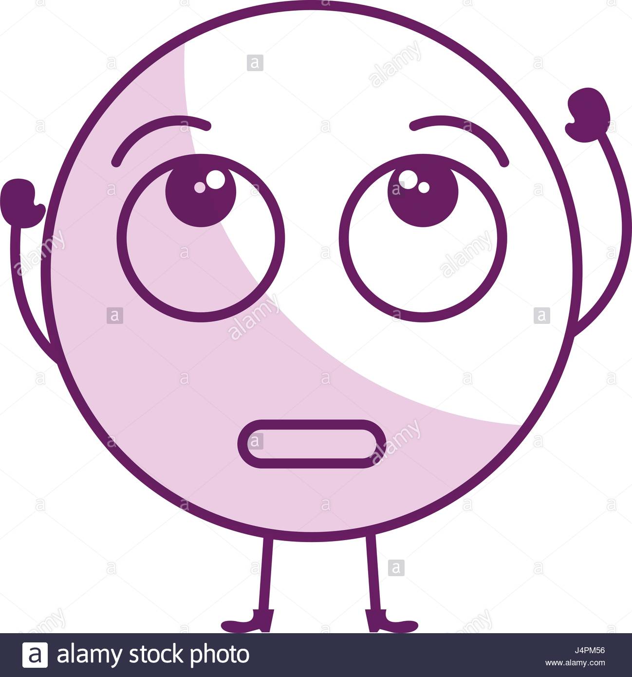 1298x1390 Confused Face Emoticon Kawaii Character Stock Vector Art