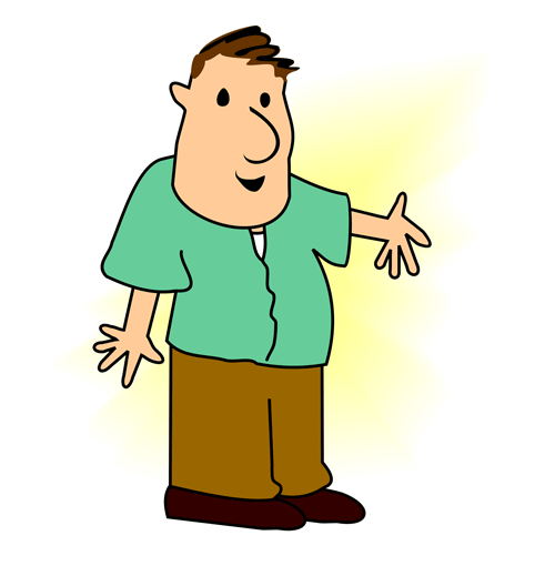 500x510 Clip Art Confused Guy Clipart Kid