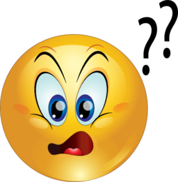 256x261 Smiley Clipart Confused