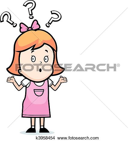 450x470 Girl Clipart Confusion
