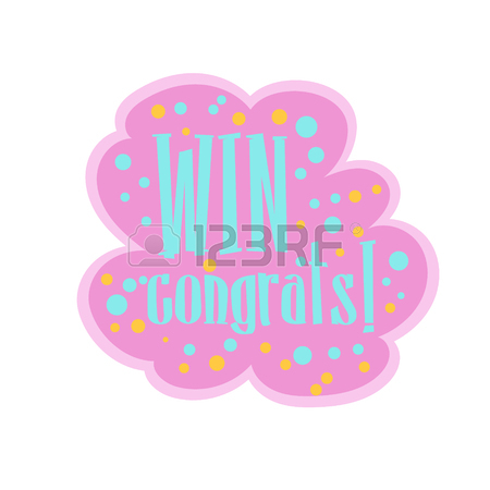 450x450 Win Congratulations Sticker Design Template For Video Game Winning