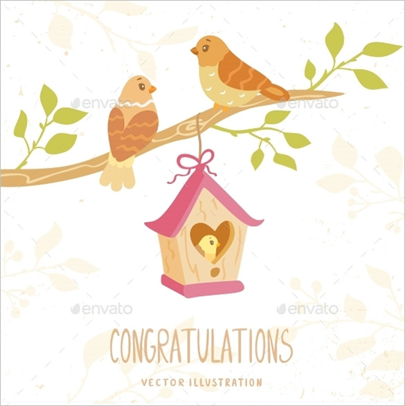 585x587 Congratulations Card Template