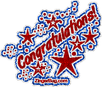 329x280 Congratulations Red White Blue Glitter Graphic Glitter Graphic
