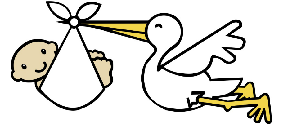 928x400 Stork Clipart Baby Congratulation