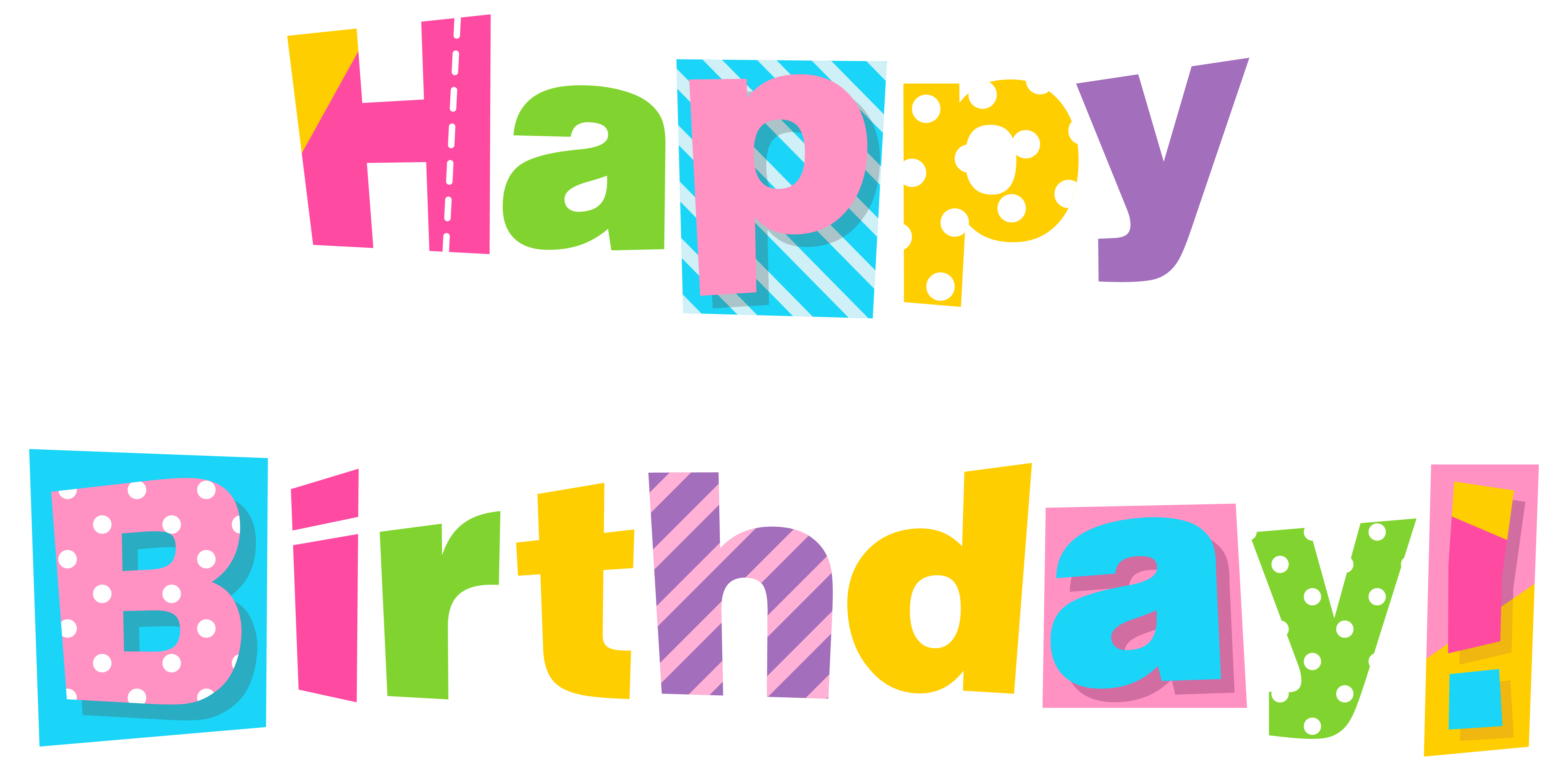 6332x3114 Happy Birthday Clip Art Wish 2017 ~ The Best Collection Of Quotes