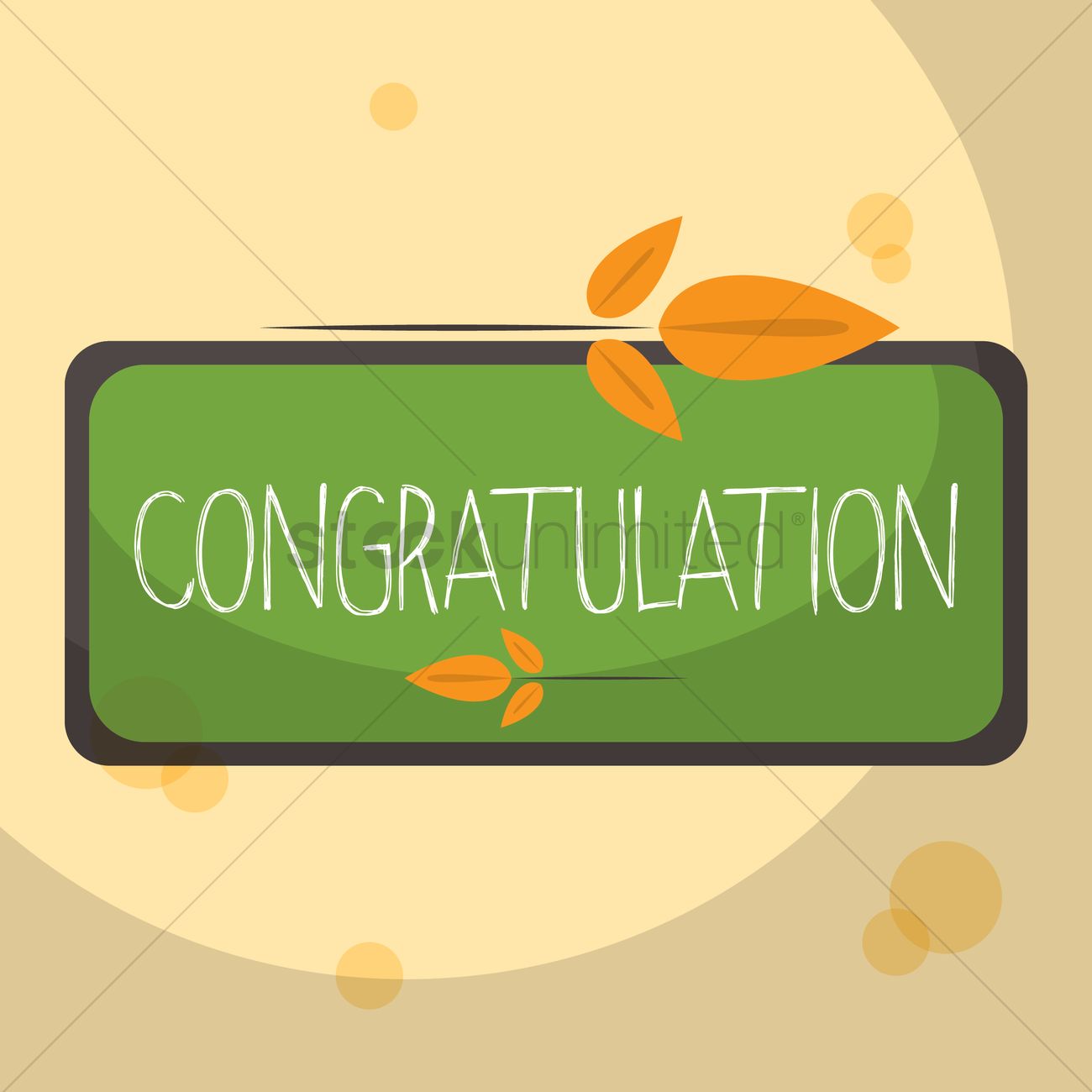 1300x1300 Congratulation Greeting Vector Image