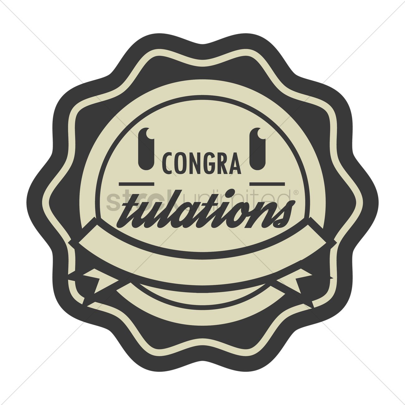 1300x1300 Congratulations Stamp Seal Vector Image
