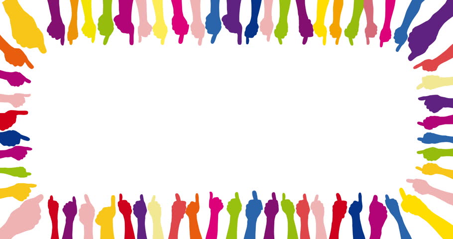 910x480 A Lot Of People Holding Thumbs Up As A Congratulation Concept