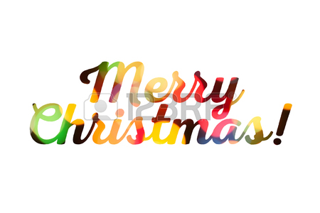 450x300 Festive Colorful Merry Christmas Congratulation On White