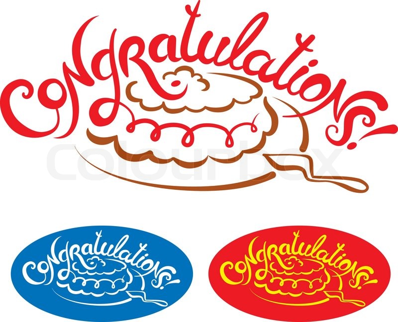 800x648 Congratulations Hand Lettering Stock Vector Colourbox