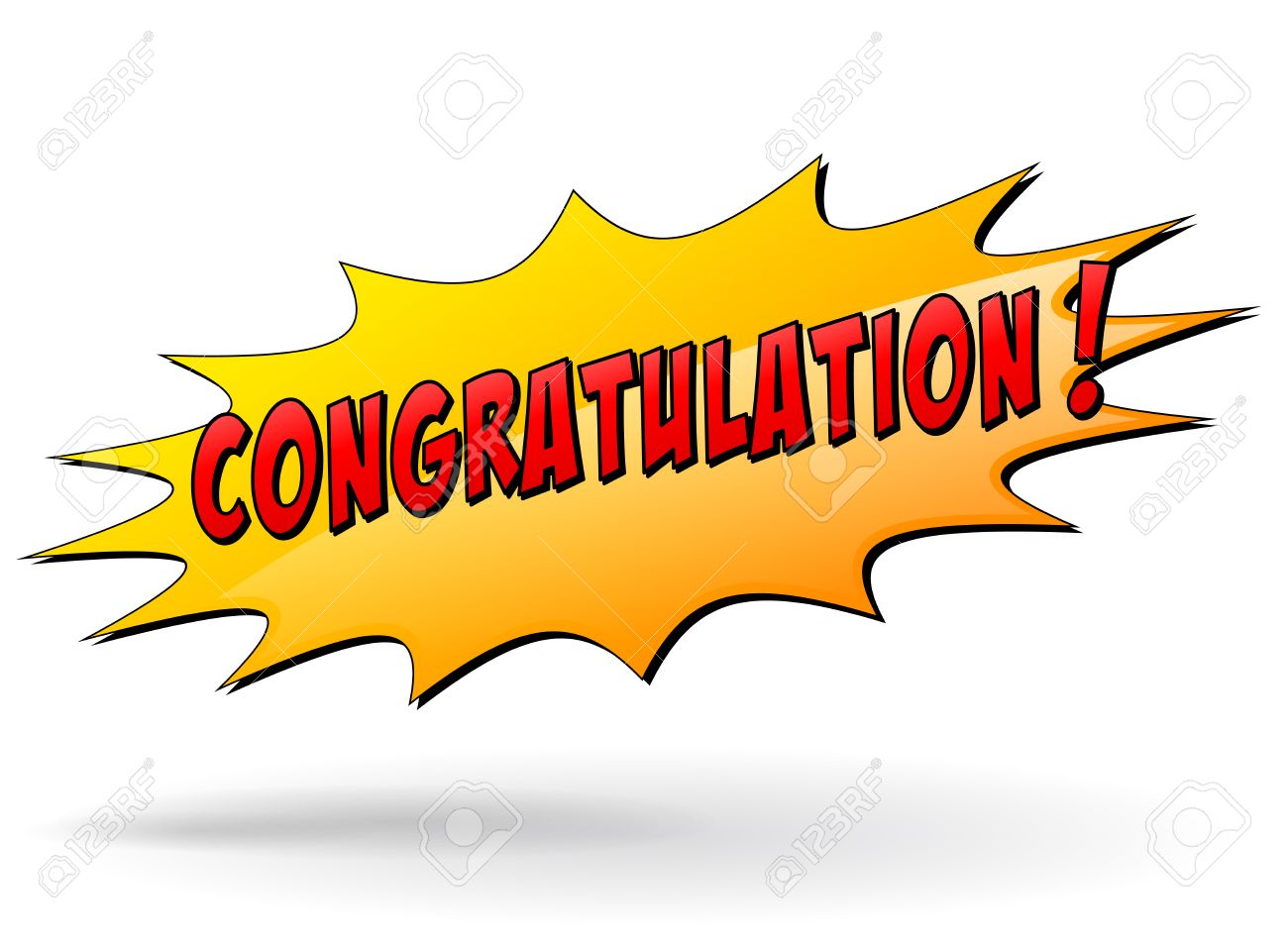 1300x953 Vector Illustration Of Congratulation Yellow Star Icon Concept