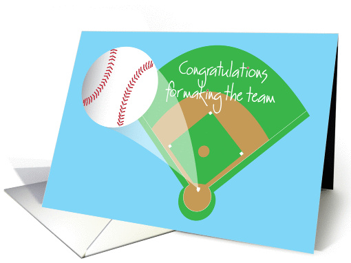 510x382 Congratulations For Making The Baseball Team, With Home Run Card