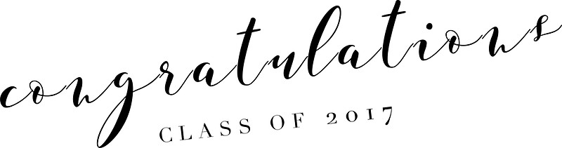 800x211 Congratulations, Class Of 2017! Stickers By Hannah Hurdle Redbubble