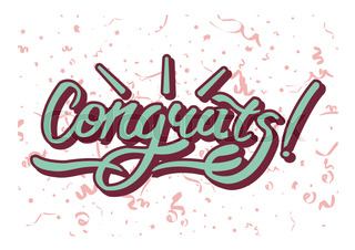 320x226 Congratulations Lettering Stock Vector Colourbox