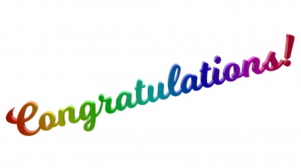 615x345 Congratulations Milkshake Text Free Stock Photo