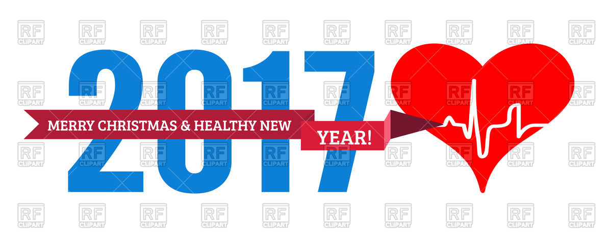 1200x466 Congratulations To Healthy New Year With Heart And Cardiogram