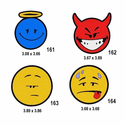 430x430 Embroidered Smiley Face Patch Mindysembroidery On Artfire