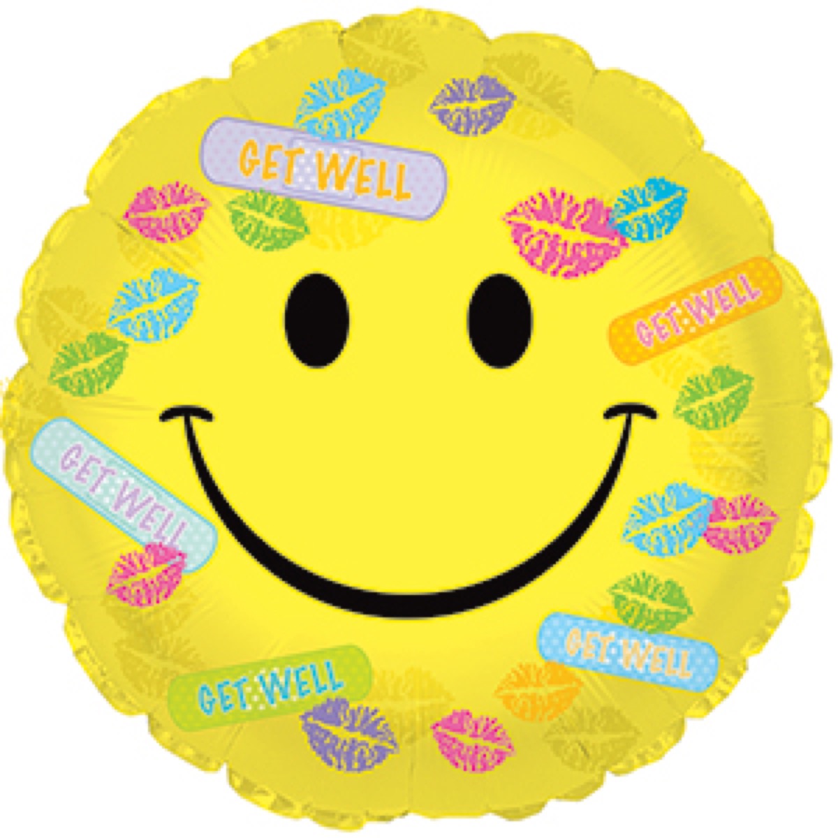 1200x1200 Get Well Smiley Face Balloon Melbourne Flowers Online