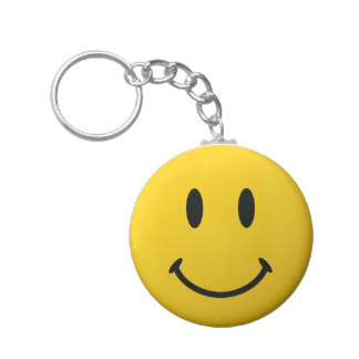 324x324 Smiley Face Keychains Zazzle