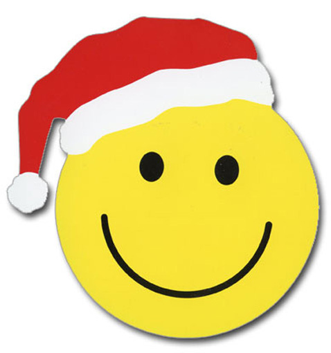 478x510 Smiley Face Christmas Die Cut Christmas Card By Paper House