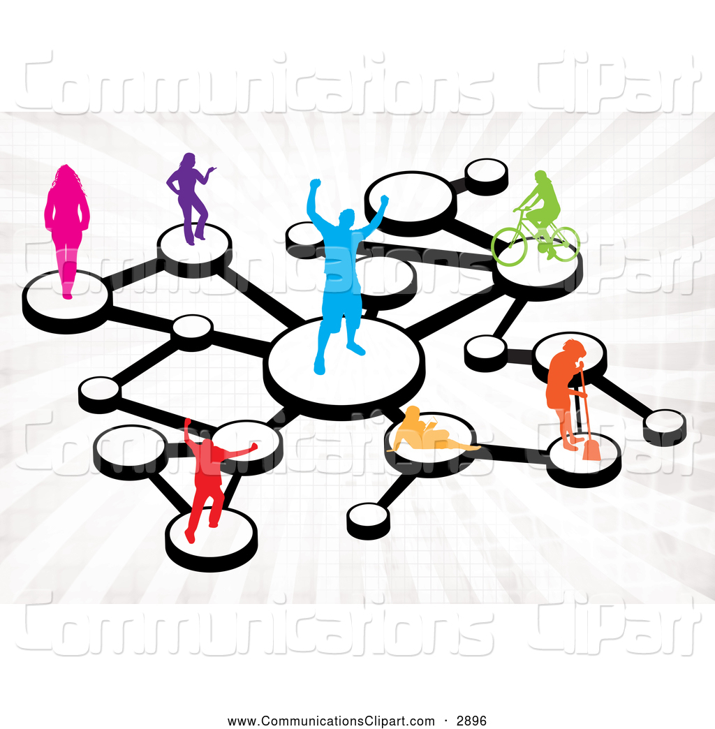 1024x1044 Communication Clipart Of Colorful Social Networking People