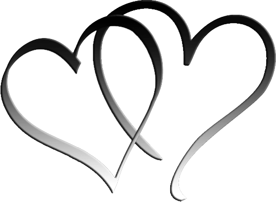 558x409 Linked Hearts Clipart
