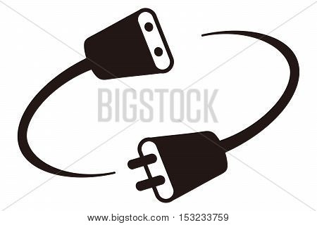 450x320 Plug Silhouette Cable Electric Vector Amp Photo Bigstock