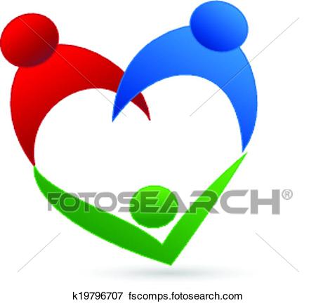 450x432 Clip Art Of Family Connection Logo K19796707