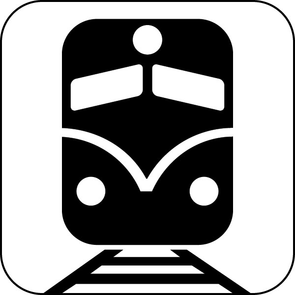 600x600 Train Station Clipart Railway Line