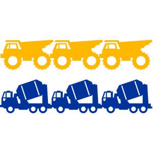 300x300 218 Best Construction Vehicles, Tractor Silhouettes, Vectors