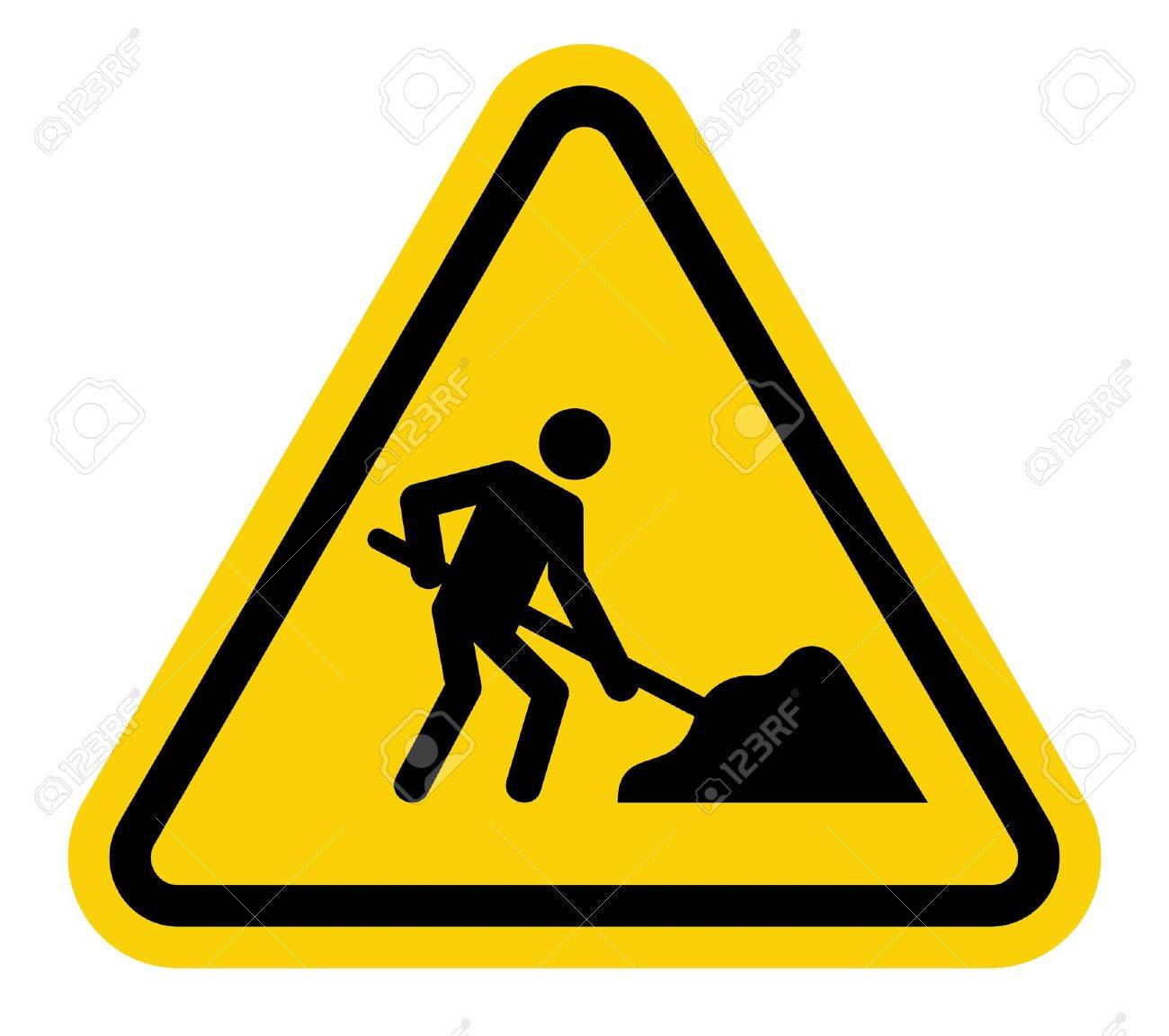 1300x1152 Under Construction Road Sign Royalty Free Cliparts, Vectors,