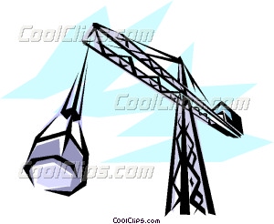 300x246 Construction Crane Vector Clip Art