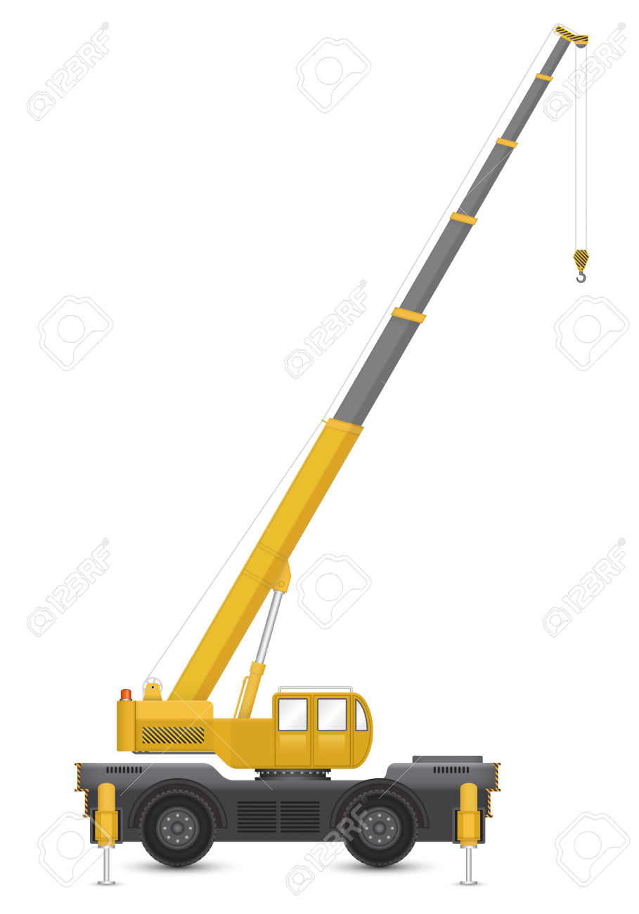 909x1300 Crane Clipart Mobile Crane