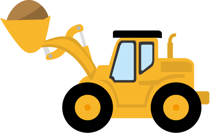 733x467 Free Bulldozer Clipart Image
