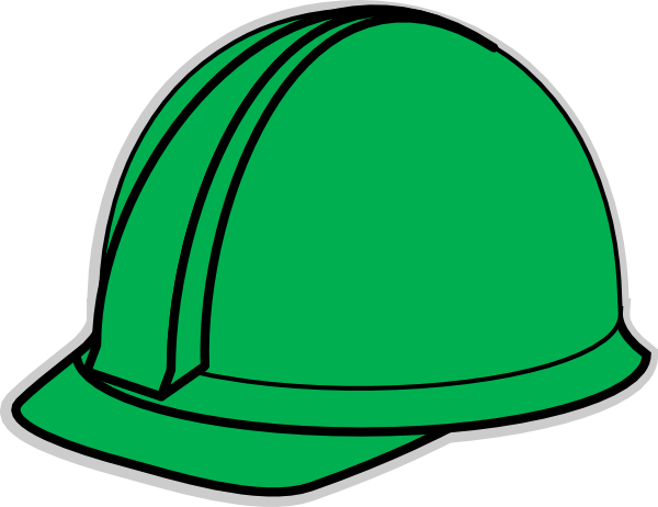 600x462 Green Hard Hat Clip Art