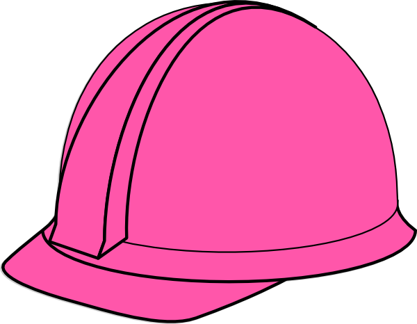 600x466 Pink Hard Hat Clip Art