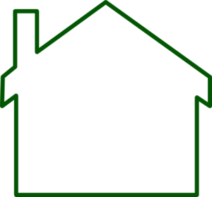 300x279 House Siloete Clip Art