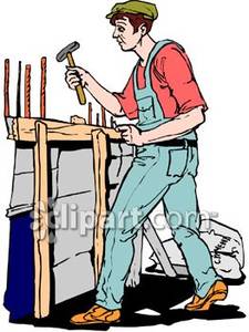 225x300 House Builder Guy Clipart