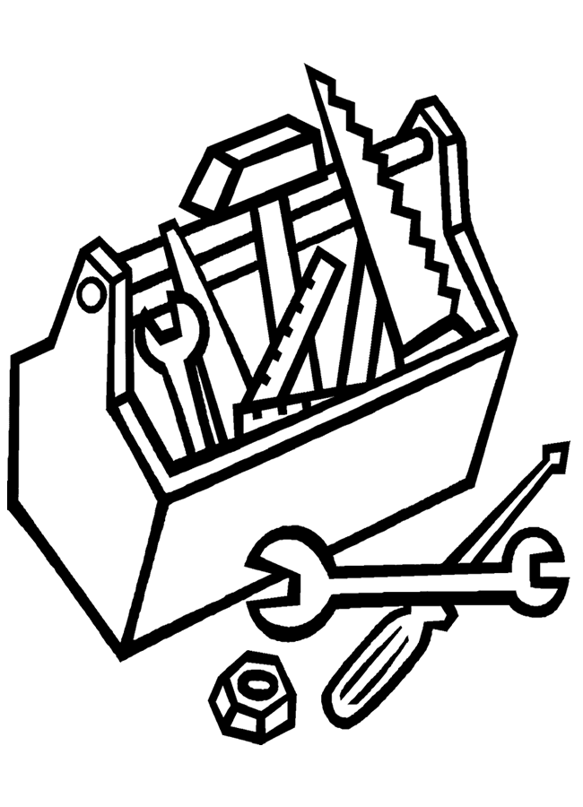 650x900 Construction Tools Coloring Pages Clipart Panda