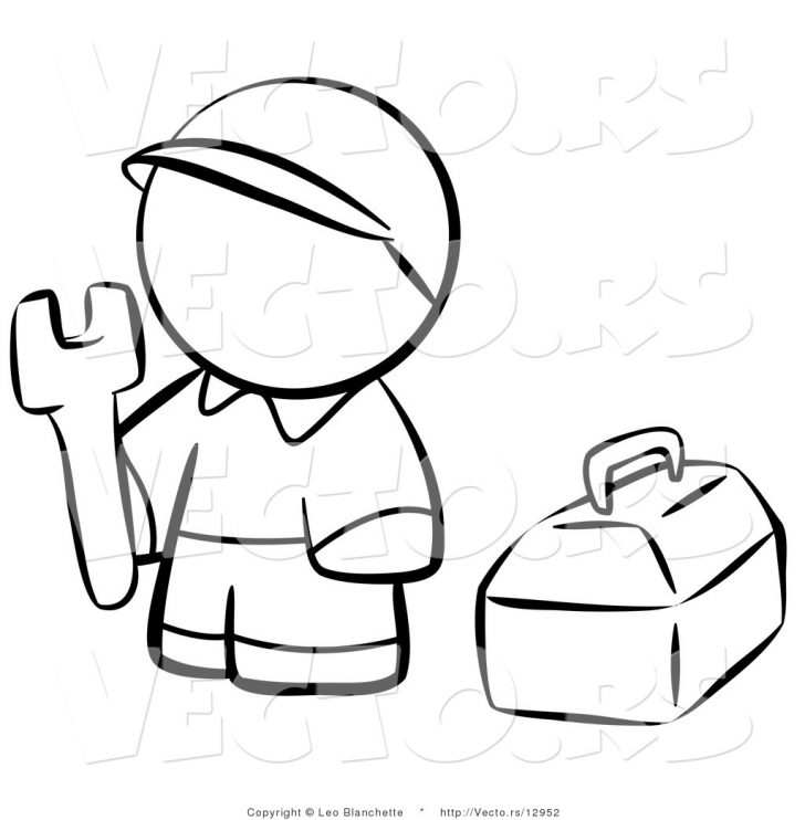 728x742 Ideas Construction Tools Coloring Pages For Kidss For Kids