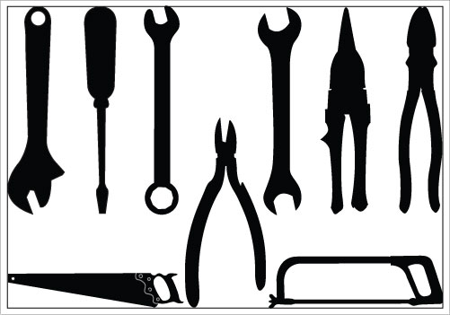501x351 Construction Tools Clipart Black And White Free 2