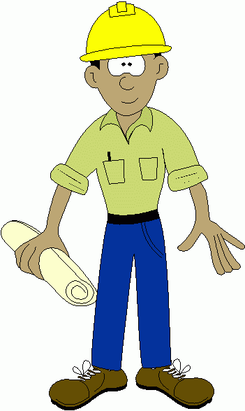 351x588 Yellow Hat Construction Worker Clipart