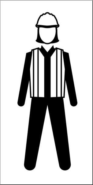 304x604 Clip Art People Construction Worker Female Bampw I