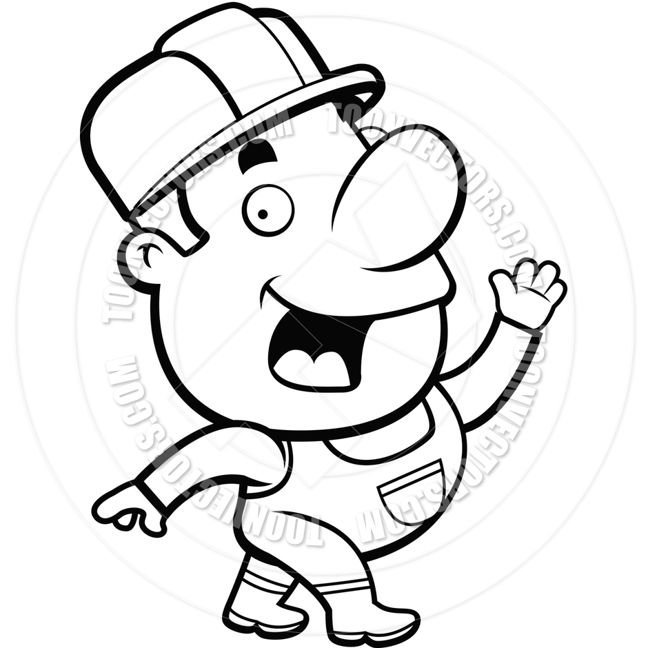 940x940 Construction Worker Clipart Black And White Clipart Panda