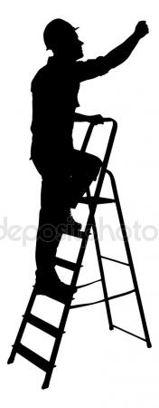 176x450 Construction Worker Silhouette Stock Vectors, Royalty Free