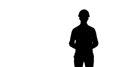 384x216 Construction Worker Silhouette Stock Videos, Royalty Free